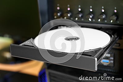 Disc tray Stock Photo