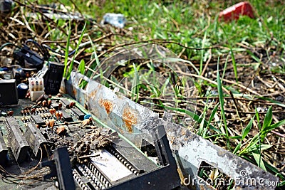 Discarded electronic Stock Photo