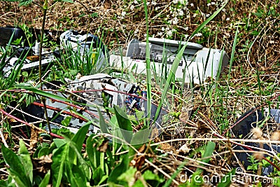 Discarded electronic Stock Photo