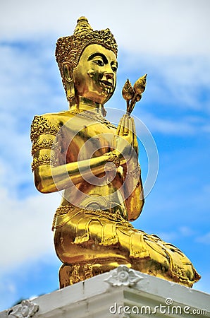 Disciple of Buddha Stock Photo