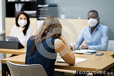 Disciplinary Meeting Or Interview Fail Stock Photo