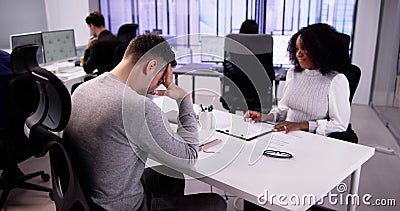 Disciplinary Meeting Or Interview Fail Stock Photo