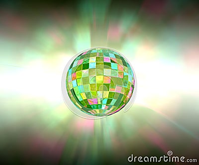 Disco ball sparkling light party background Stock Photo