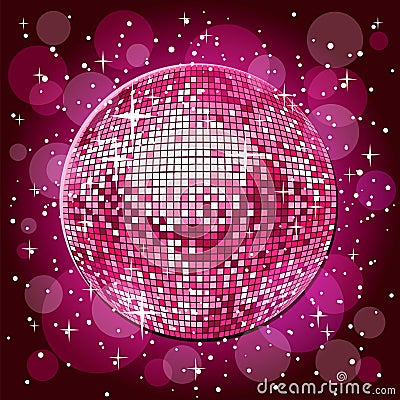 Disco ball Vector Illustration