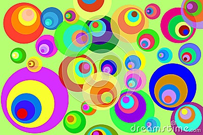 Disco Circles Vector Illustration