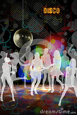 Disco Club Music Dance People Stock Images - Image: 8928494