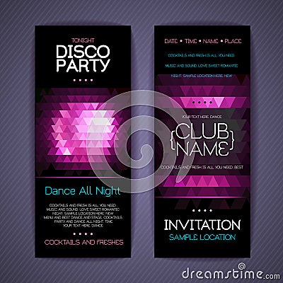 Disco Corporate identity templates. Vector Illustration