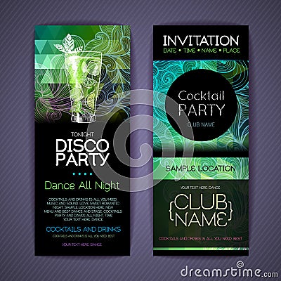 Disco Corporate identity templates. Vector Illustration