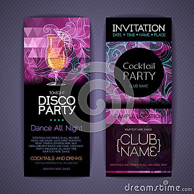 Disco Corporate identity templates. Vector Illustration