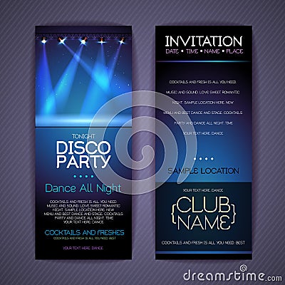 Disco Corporate identity templates. Vector Illustration