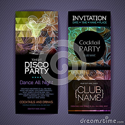 Disco Corporate identity templates. Vector Illustration