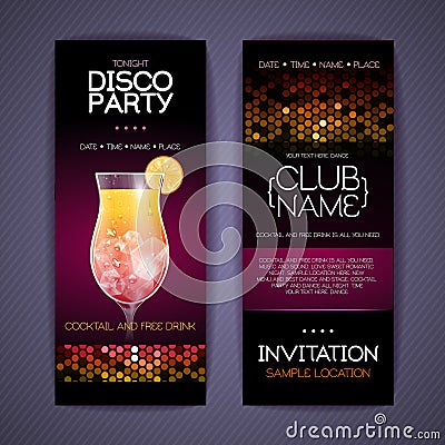 Disco Corporate identity templates. Vector Illustration