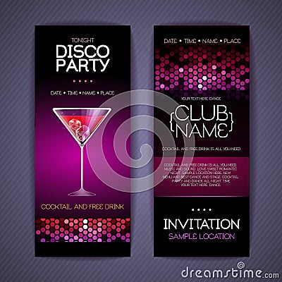 Disco Corporate identity templates. Vector Illustration