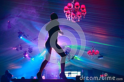 Disco dance Stock Photo