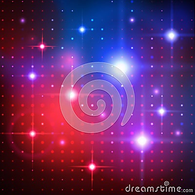 Disco lights. Vector background Vector Illustration