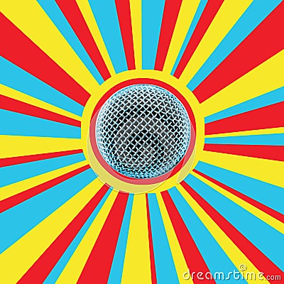 Disco Mic-5 Stock Photo