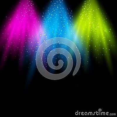 Disco Party Poster Background Template Vector Illustration