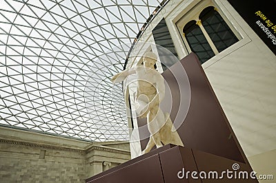 Discobol Thrower in British Museum Editorial Stock Photo