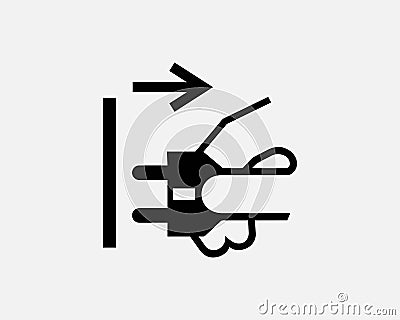 Pull Out Unplug Electrical Wall Plug Socket Disconnect Black White Silhouette Sign Symbol Icon Clipart Graphic Artwork Vector Vector Illustration