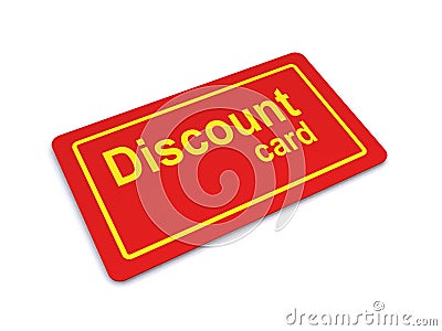 Discount Card Stock Photo