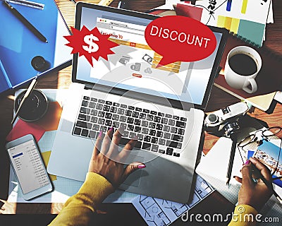 Discount Clearance Hot Price Promotion Concept Stock Photo