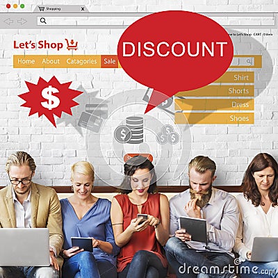 Discount Clearance Hot Price Promotion Concept Stock Photo