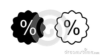 Discount icon . shopping tags. percentage icon Vector Illustration