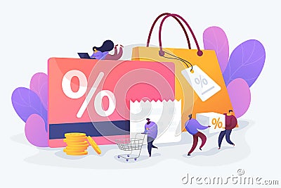 Discount and loyalty card vector illustration. Vector Illustration