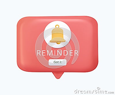 Discount notification, Reminder app, notifications page with floating elements. Discount pop up box with a percent sign Vector Illustration