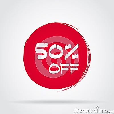 Discount offer price label, symbol for advertising campaign in retail, sale promo marketing Vector Illustration