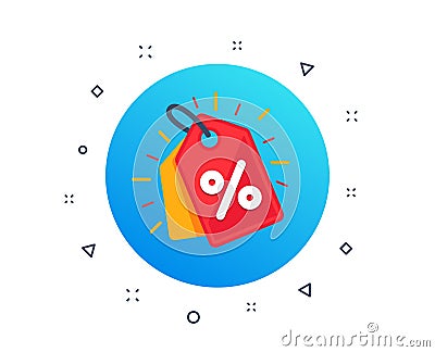Discount offer tag icon. Shopping coupon symbol. Sale label tag. Vector Vector Illustration