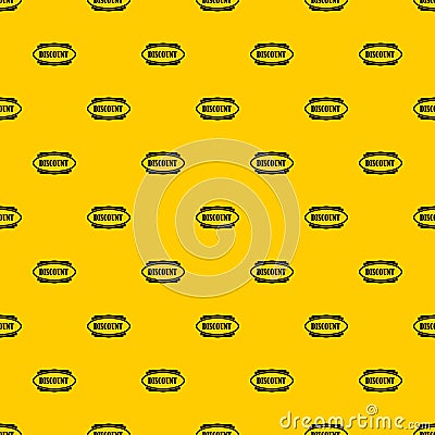 Discount oval label pattern vector Vector Illustration