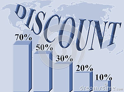 Discount percentages Stock Photo