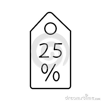 Discount tag Vector icon which can easily modify or edit Vector Illustration