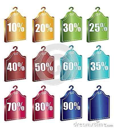 Discount tags Stock Photo