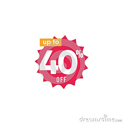 Discount up to 40% off Label Vector Template Design Illustration Vector Illustration