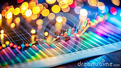 Unveiling Data Patterns A Deep Dive into Graph Trends with Interactive Visualizations and Bokeh Effects for Enhanced Stock Photo