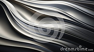 Discover the elegance of a fine brushed wide metal steel plate. Ai Generated Stock Photo