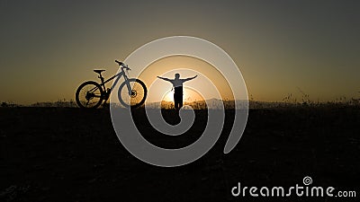 Discover the Freedom of Cycling: Unleash Your Adventure Spirit in Nature's Embrace Stock Photo