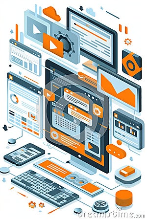 Discover how CMS integration enhances website management and user experience. Stock Photo