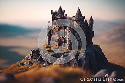 Medieval Castle: Epic Unreal 5 Composition! Stock Photo