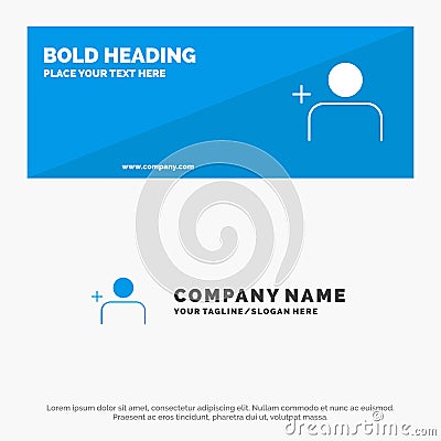 Discover People, Instagram, Sets SOlid Icon Website Banner and Business Logo Template Vector Illustration