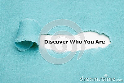 Discover Who You Are Finding Yourself Concept Stock Photo