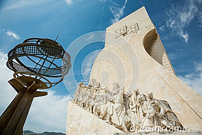 Discoveries monument, Lisbon, Portugal Editorial Stock Photo