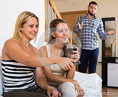 Discovering cheating partner Stock Photo