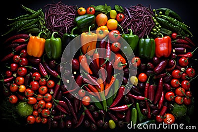 Discovering diverse global flavors and culinary traditions for an enriching gastronomic experience Stock Photo