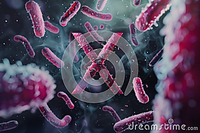 Disease X,virology Cartoon Illustration