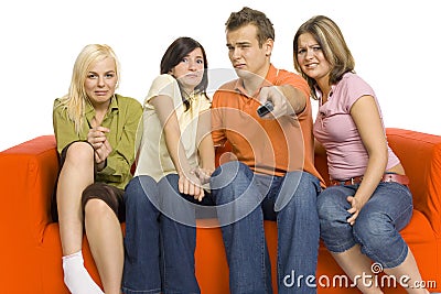 Disgusting movie! Stock Photo