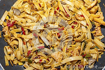 Dish Bami Goreng Stock Photo