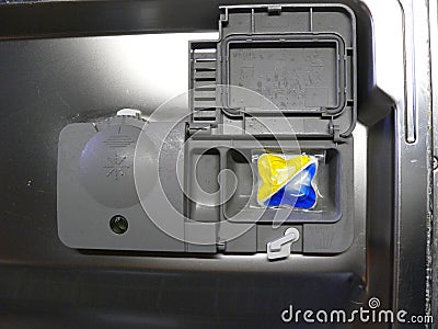 Dishwasher tablets Stock Photo